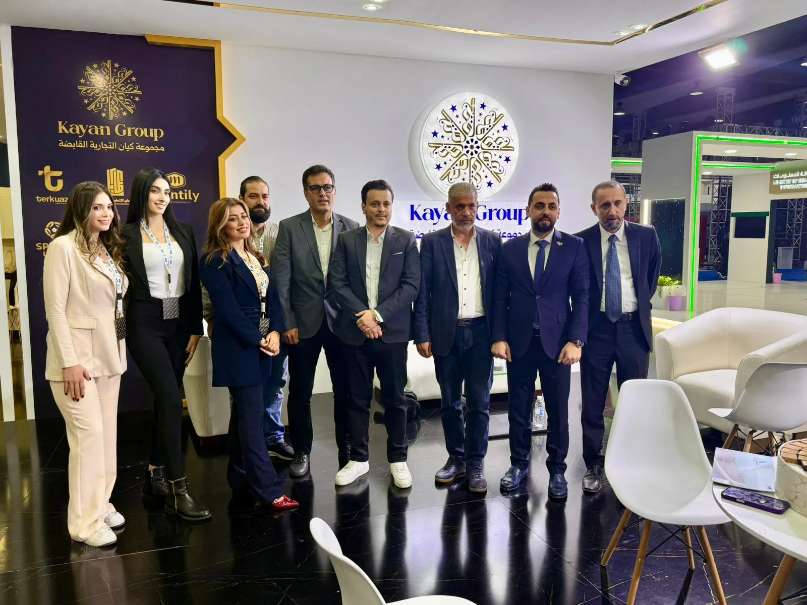 Kayan Holding Group pavilion at Syria HiTech Exhibition in Damascus