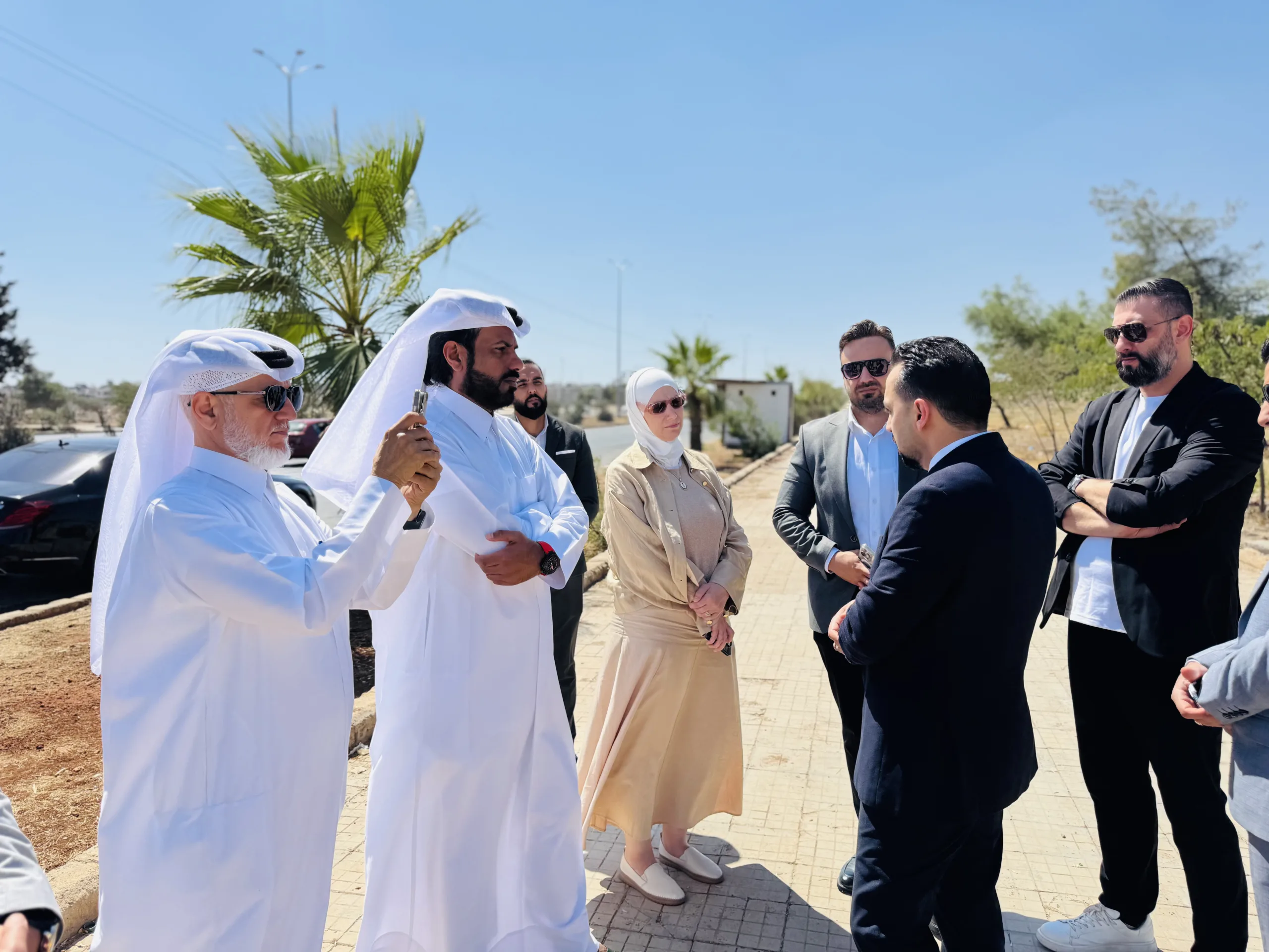 الشركة القطرية السورية ومجموعة كيان تتابعان ميدانياً تنفيذ مشروع كورنيش حلب، مع دخول المشروع مرحلته التنفيذية الأولى ومراجعة خطة العمل.